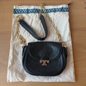 Women's Black Tory Burch Crossbody Bag with Original Dust Bag
